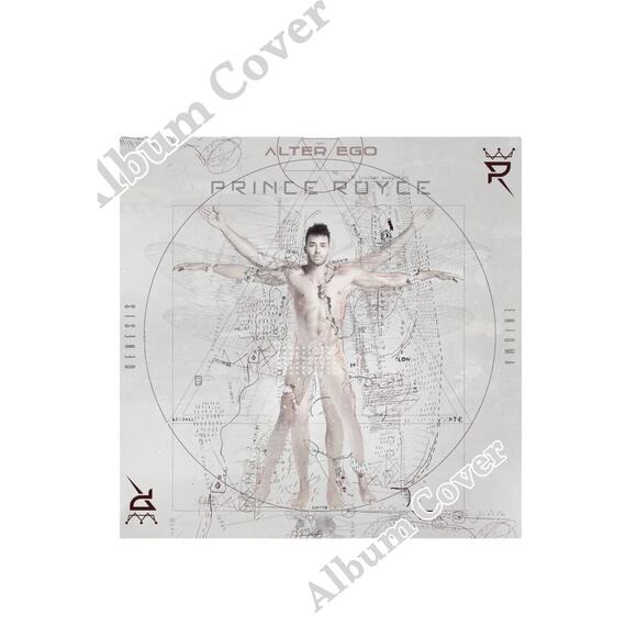 Prince Royce Alter Ego Tour Aviator Bomber Jacket Size XS Gold Logo “Roooyse” - Picture 10 of 16